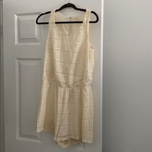 Cream Lace Romper